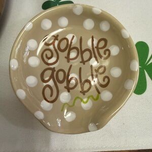 Coton Colors Polka Dot Gobble Gobble spoon rest